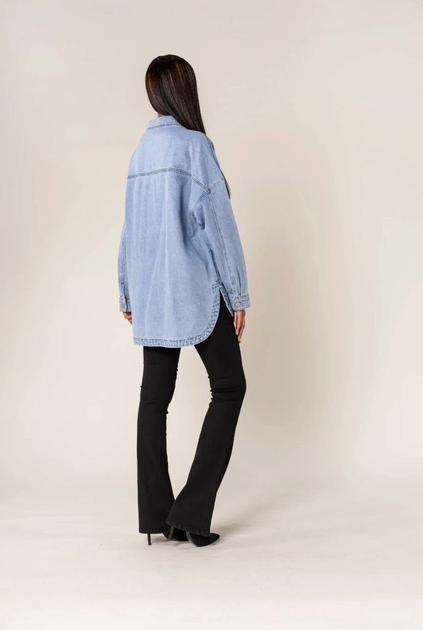 Jeansjacke hellblau