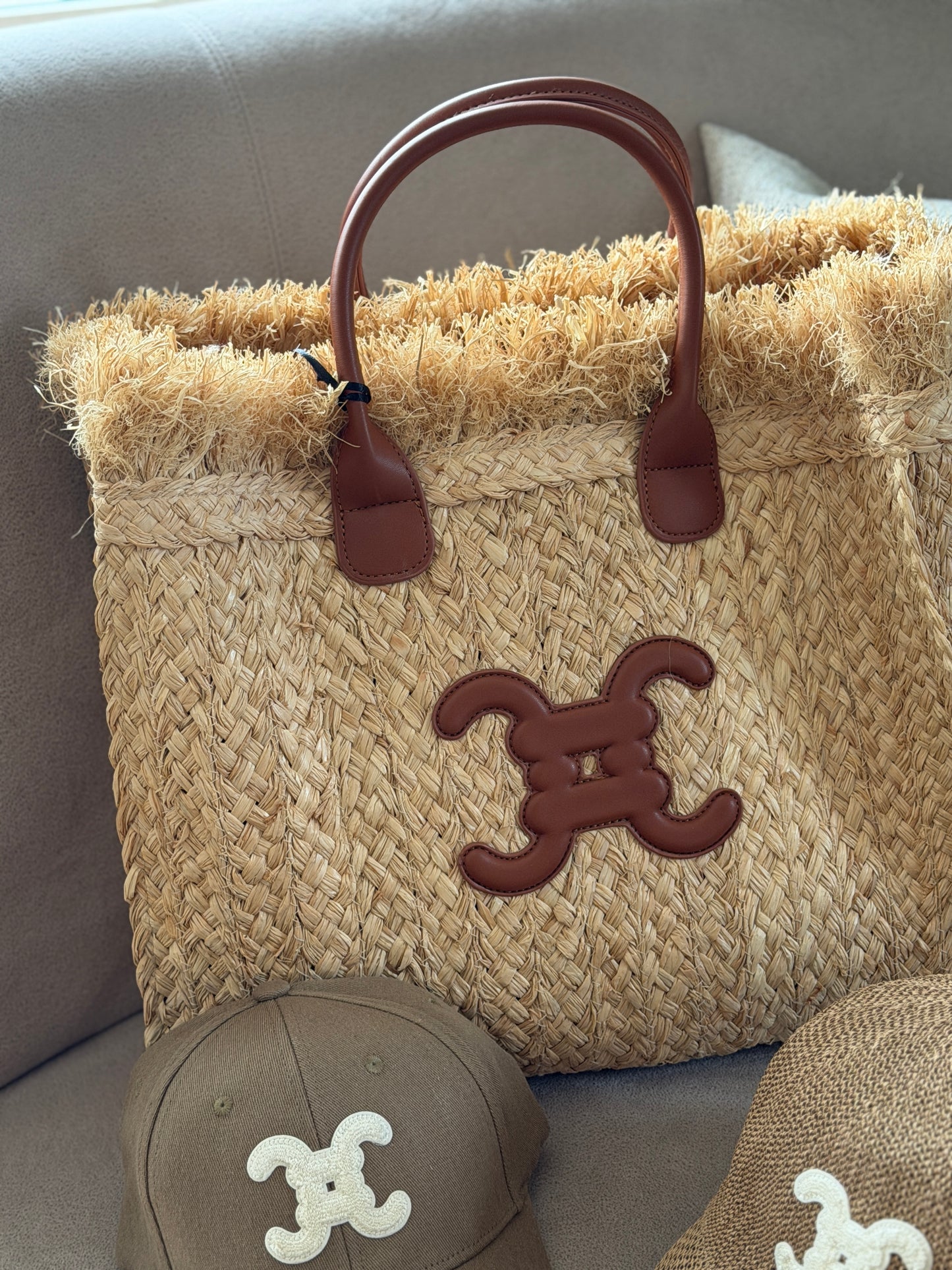 Tasche Beach Jute Beige