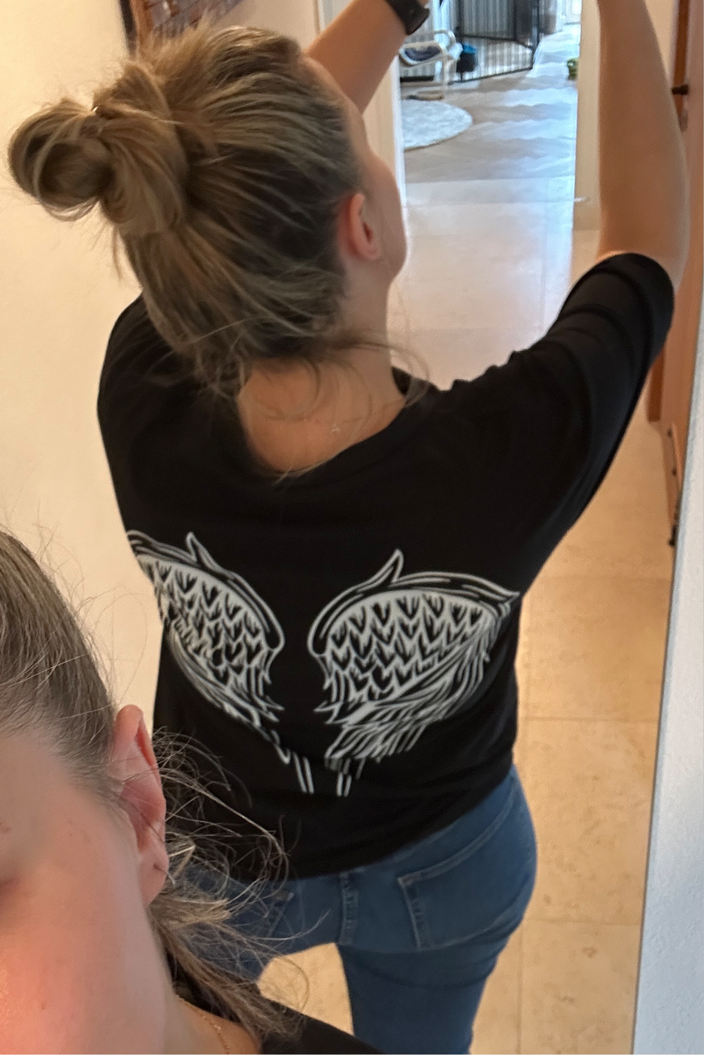 T-Shirt Angel Schwarz