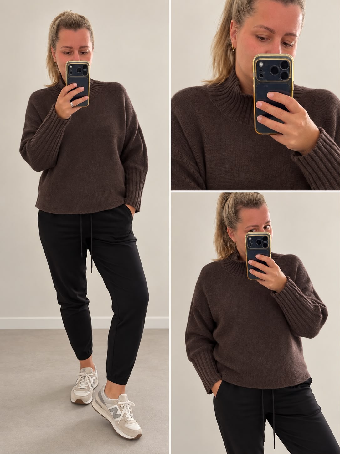 Strickpullover Braun
