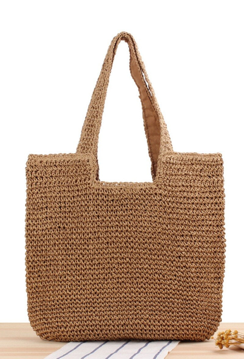 Schultertasche geflochtene Handtasche