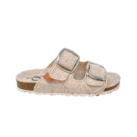 Sandaletten in Bio Qualität Filz beige 38