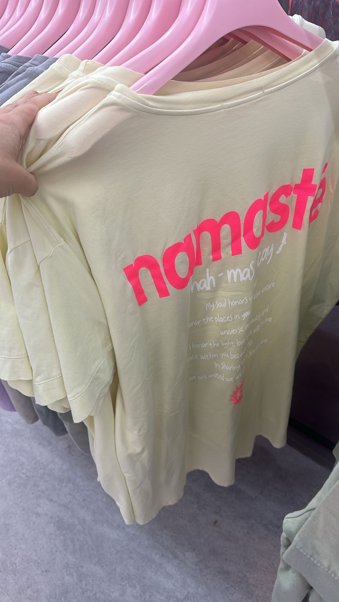 Shirt Namaste gelb