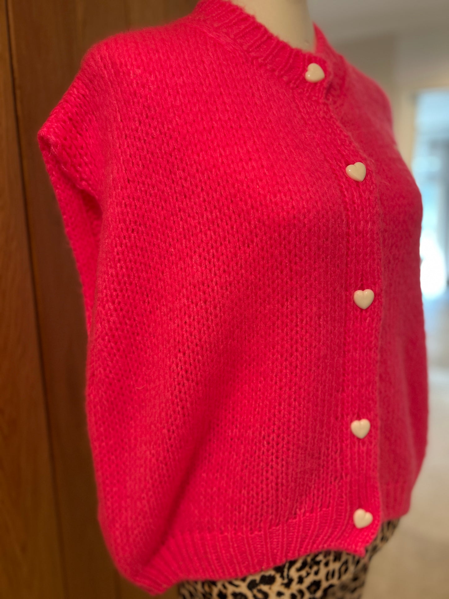 Weste Smiley Neon Pink