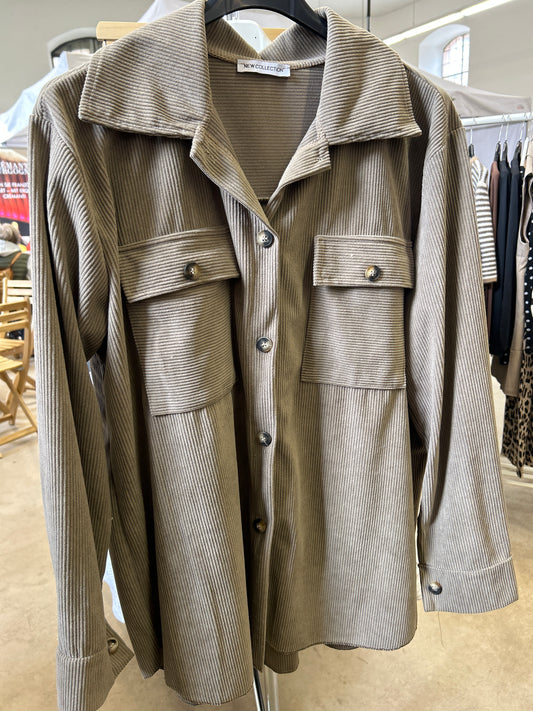 Jacke Cord Khaki