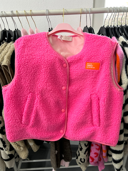 Teddy Weste Pink