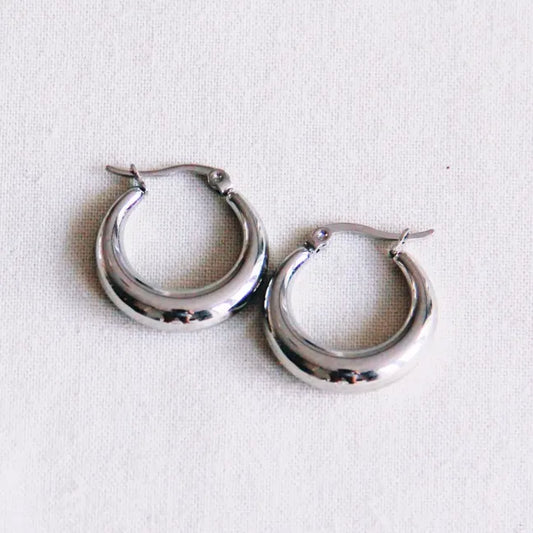 Hoop Ohrringe 23 mm silber