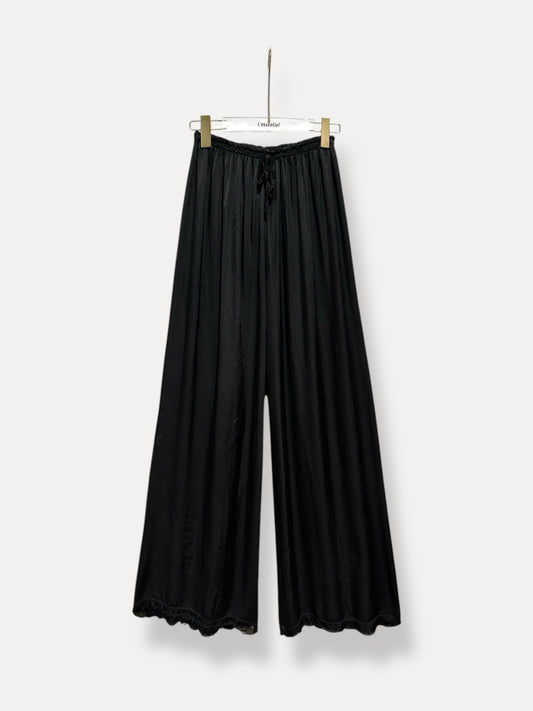Hose Seide schwarz