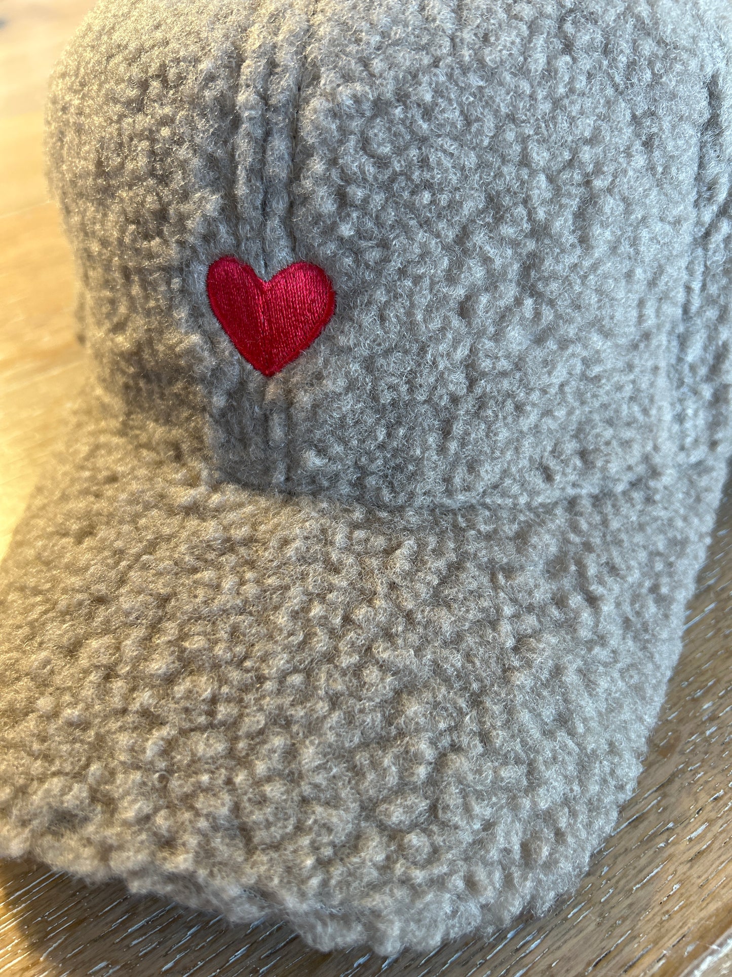 Cap Teddy Taupe Herz