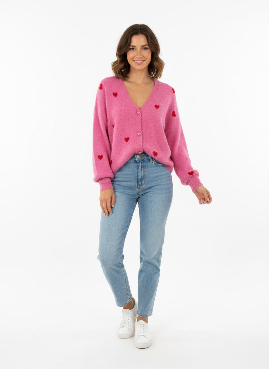 Cardigan Rosa Herzen