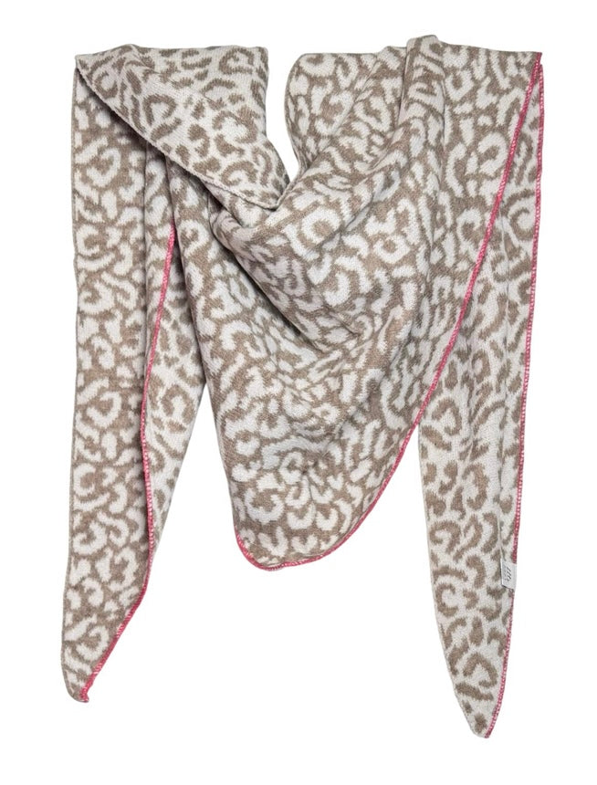 Schal Dreieck Leo beige