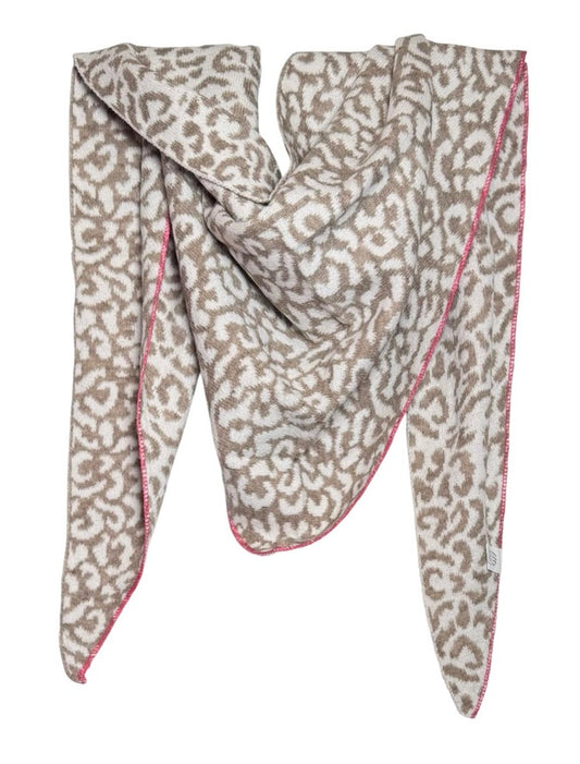 Schal Dreieck Leo beige