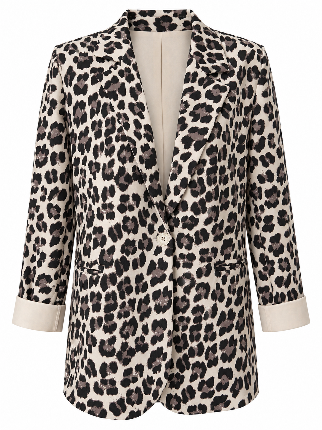 Blazer Relaxed Fit Leo Beige