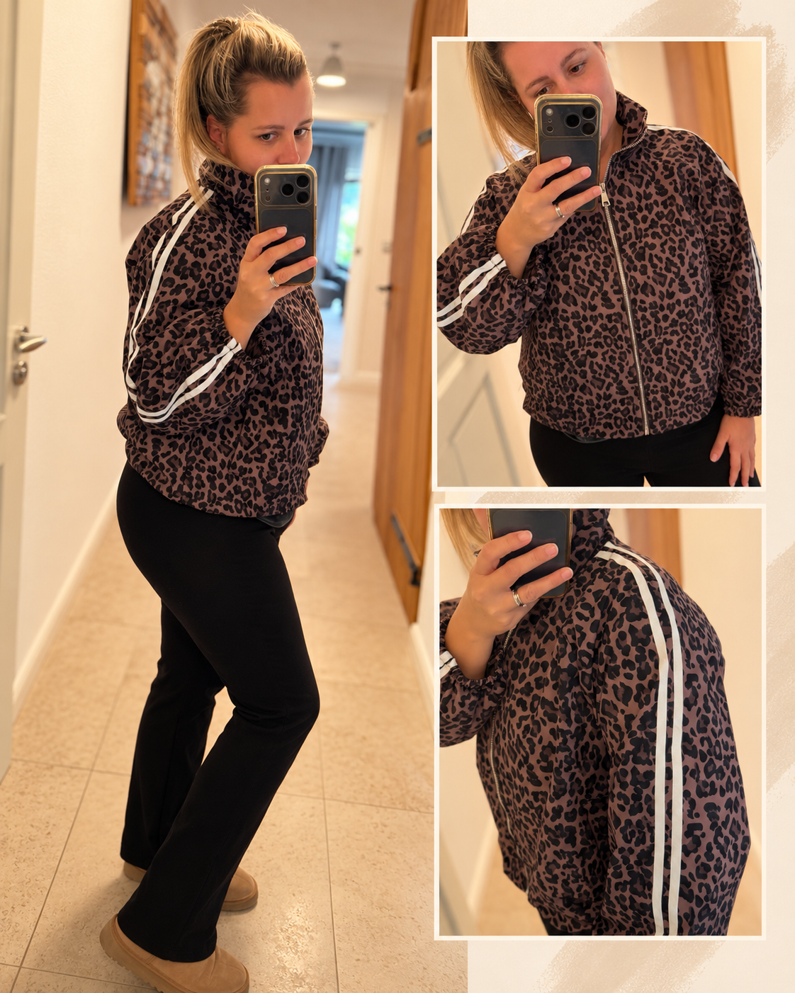 Leo-Blouson mit sportlichen Streifen