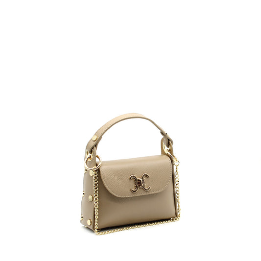 Handtasche Celina Taupe Leder