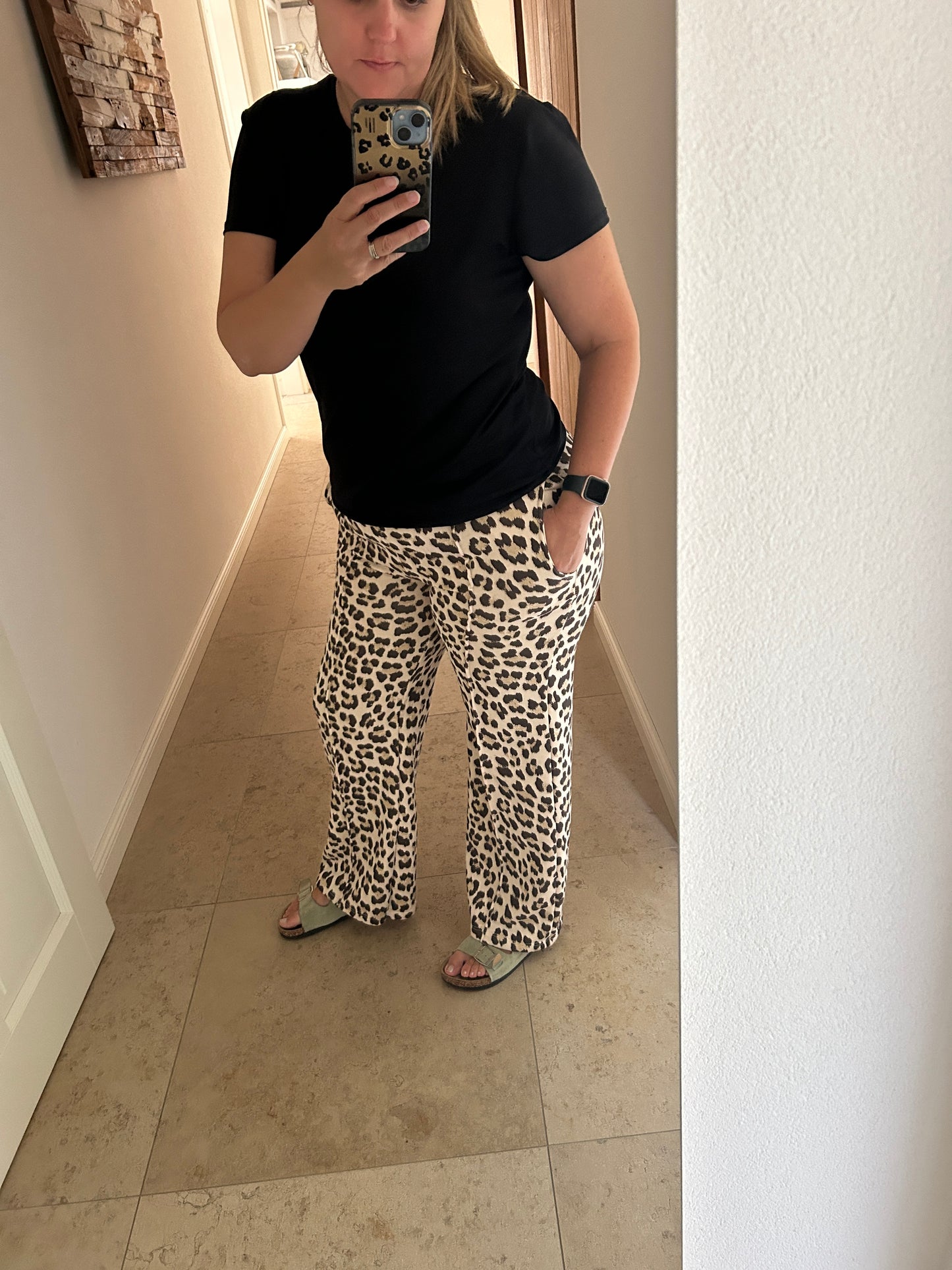 Leo Hose Stoff beige