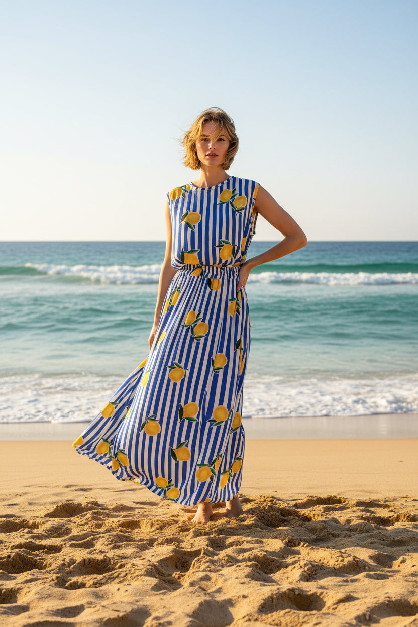 Zweiteiliges Set Dolce Blau
