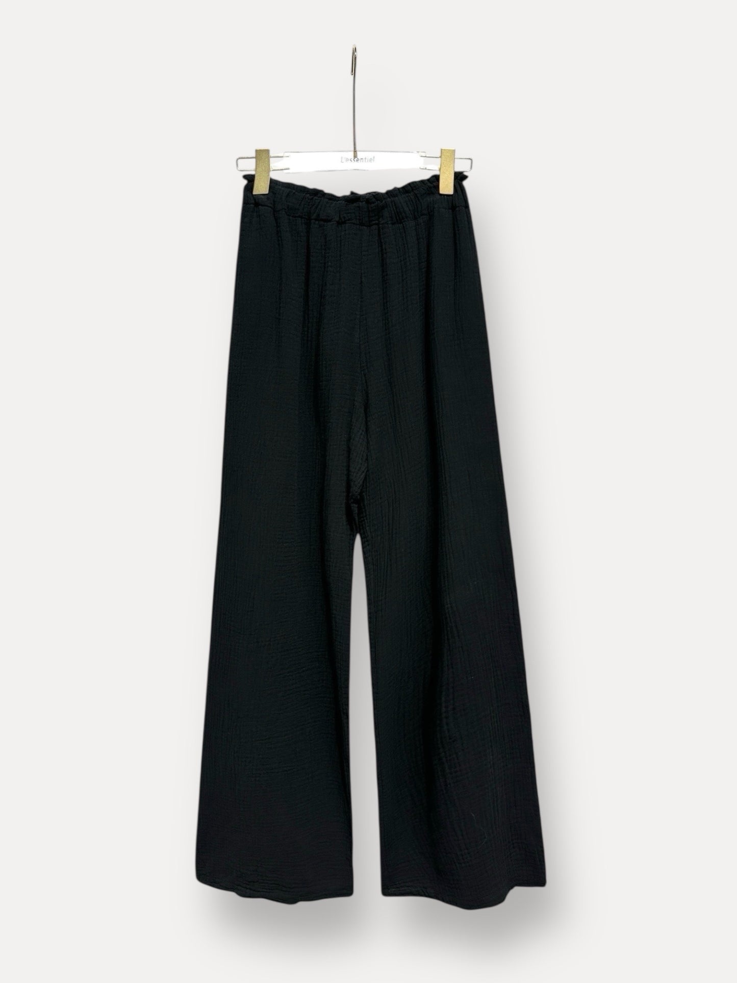 Musselin Hose Schwarz