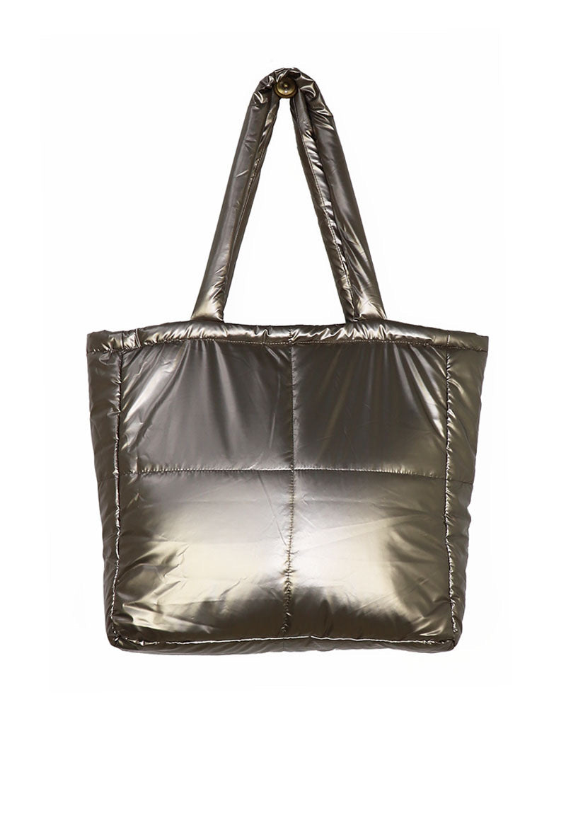 Henkeltasche Puffer gold