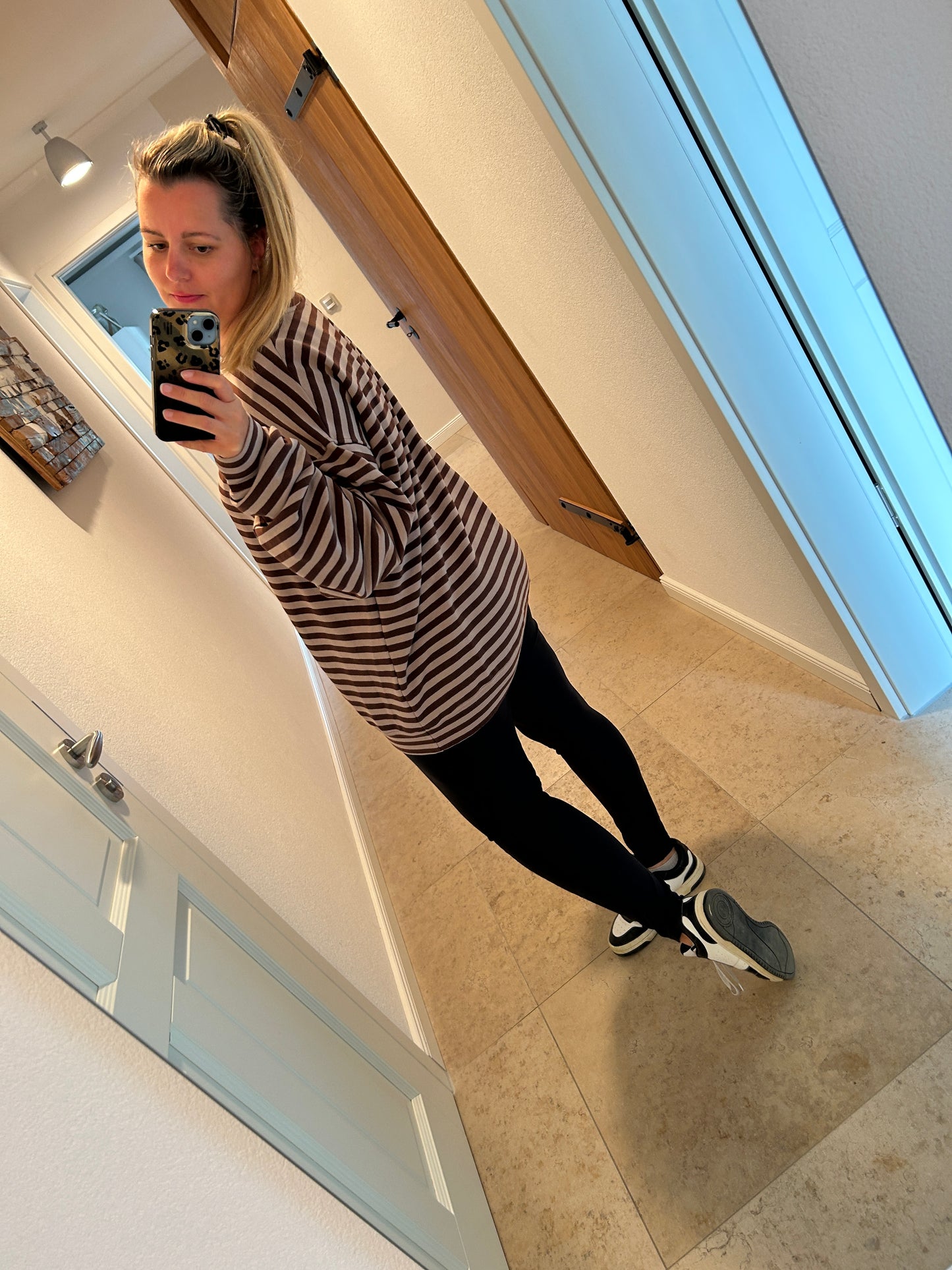 Sweatshirt Pullover Schoko Cappuccino Pink