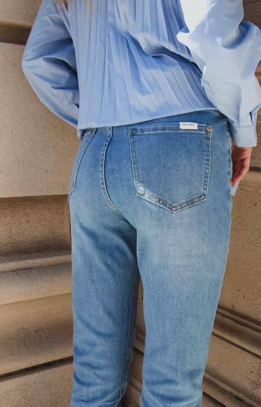 Helle Skinny-Fit-Jeans