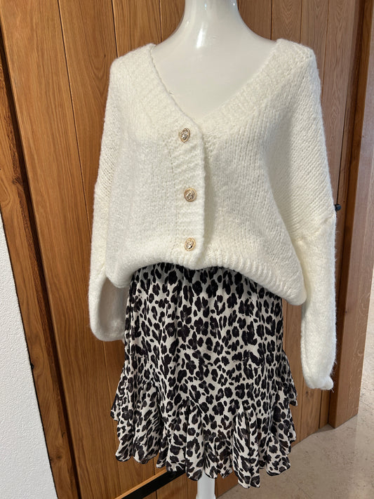 Cardigan Classy Wollweiß