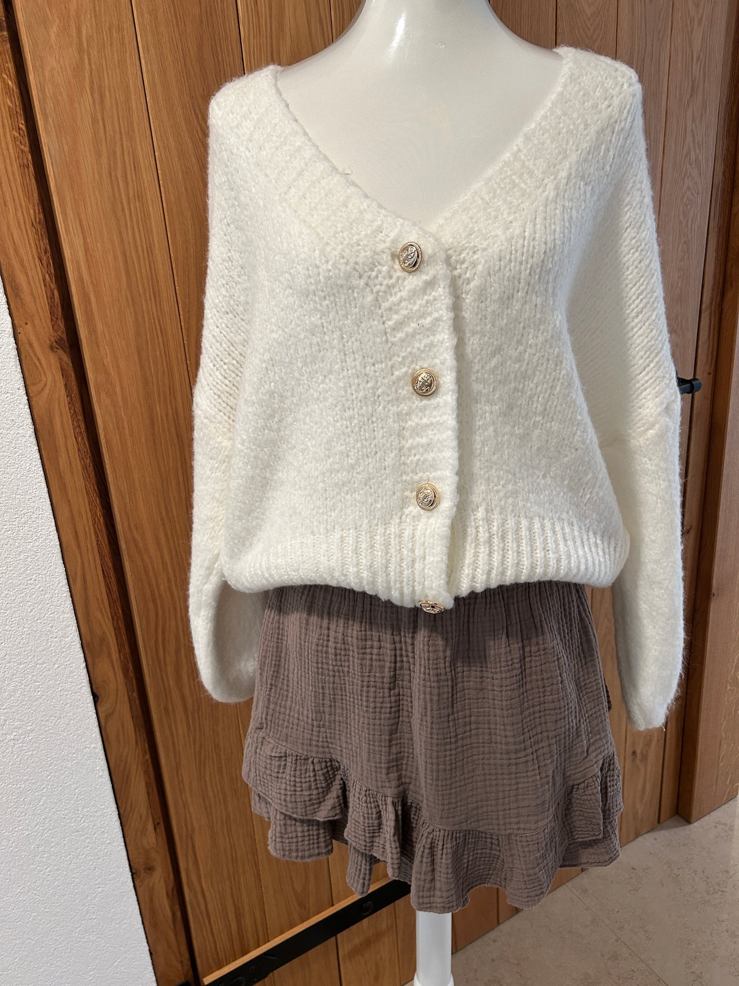 Cardigan Classy Wollweiß