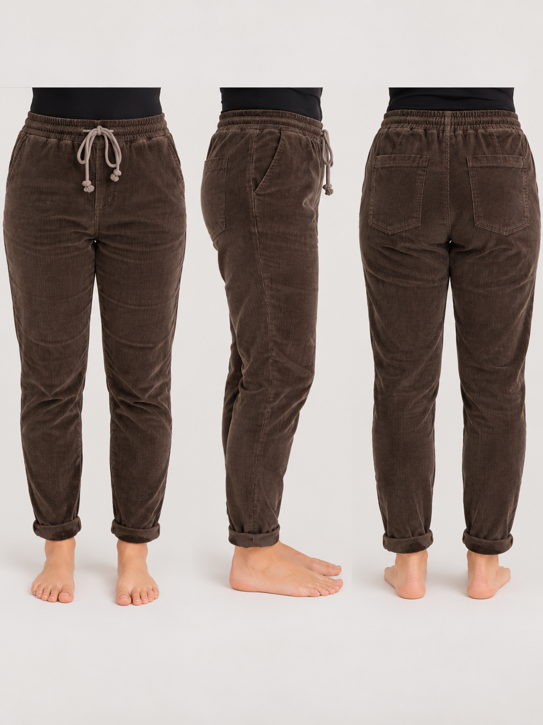 Hose Relaxed fit dunkelbraun