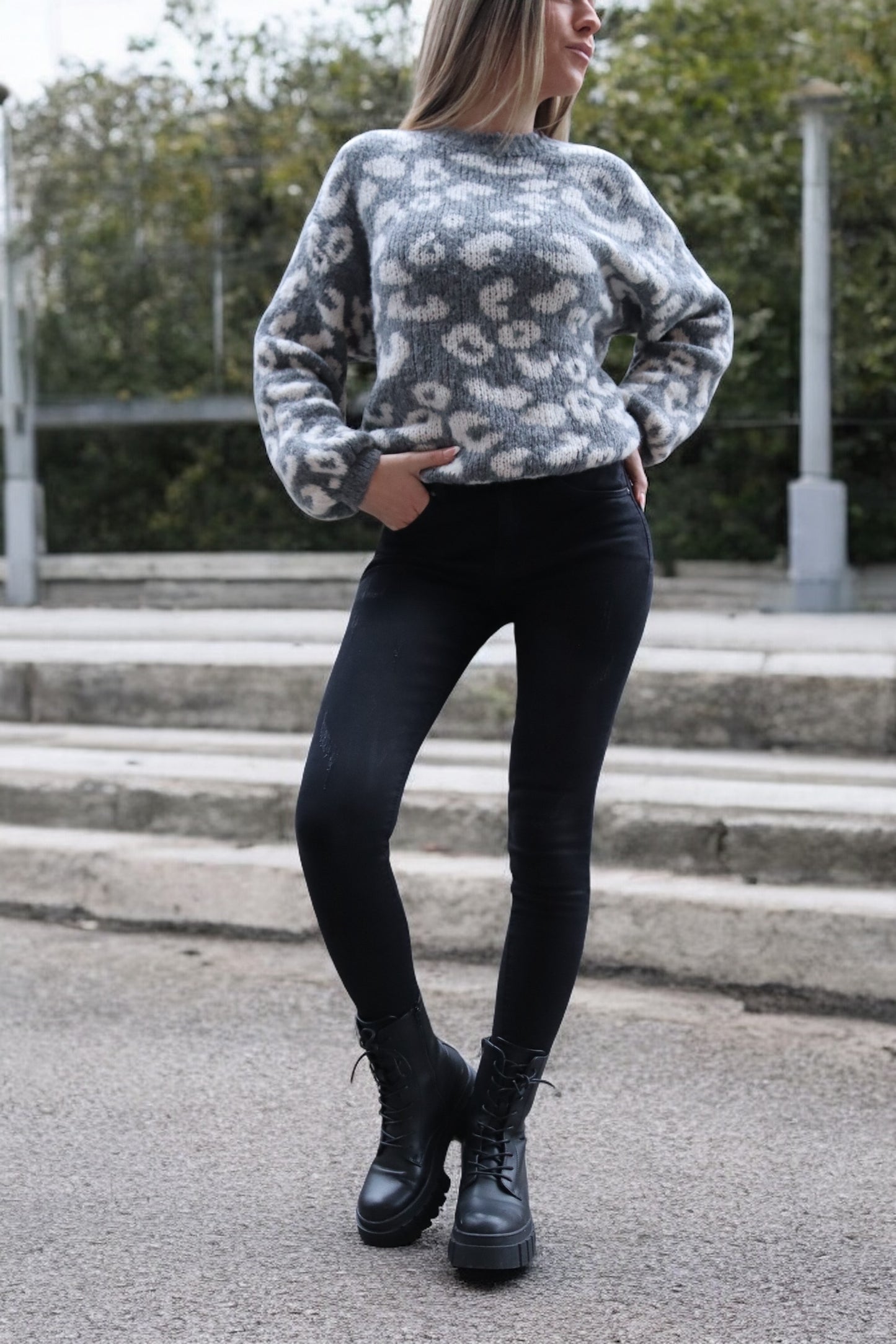 Pullover Leo Grau