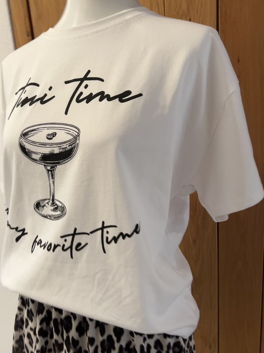 T-Shirt Tini Time weiß