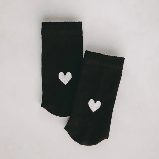 Socken Herz schwarz 39-42