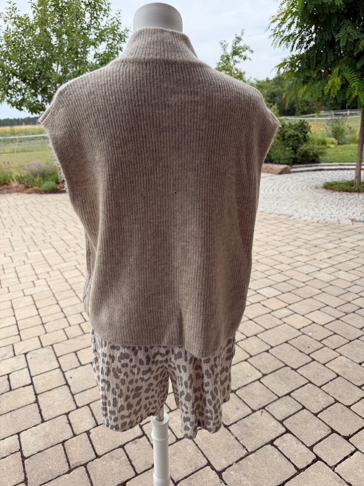 Strickweste Taupe