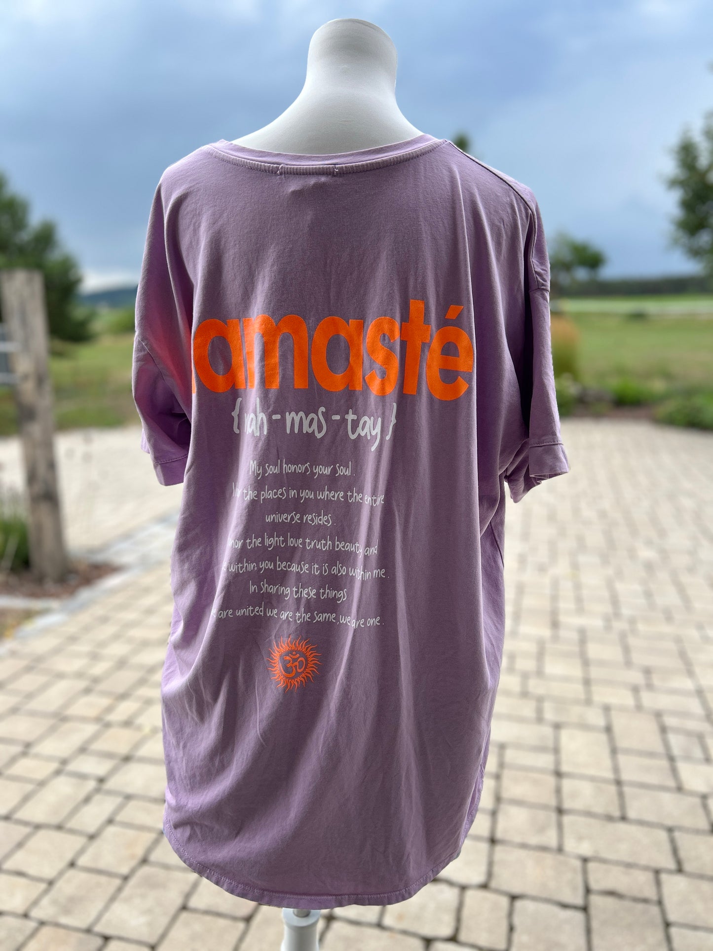 Shirt Namaste purple