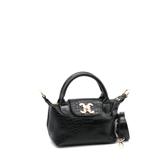 Handtasche Petit Croc noir