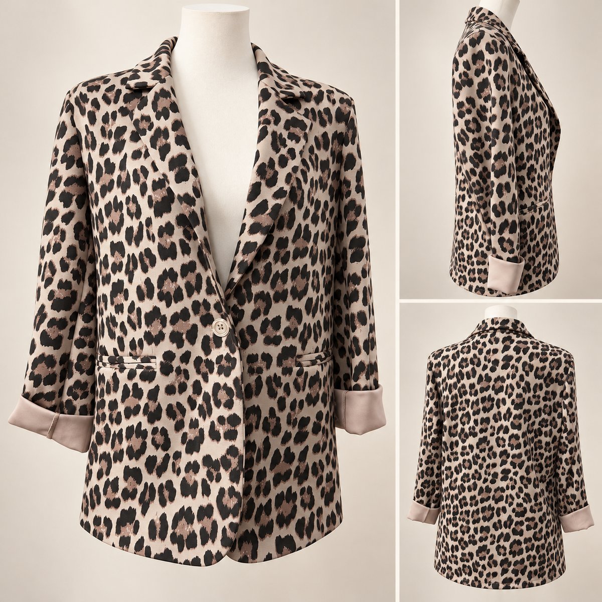 Blazer Relaxed Fit Leo Taupe