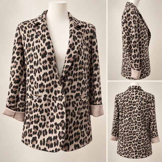 Blazer Relaxed Fit Leo Taupe