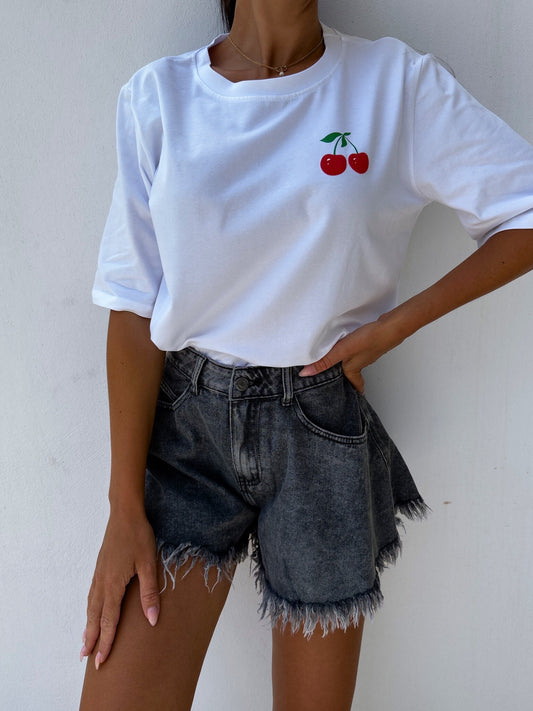 Shirt White Cherry