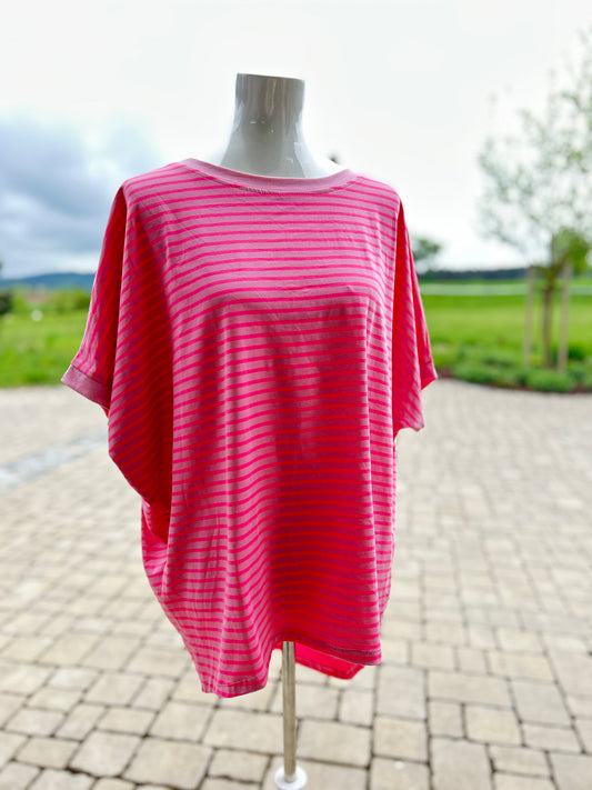 T-Shirt Streifen rosa pink