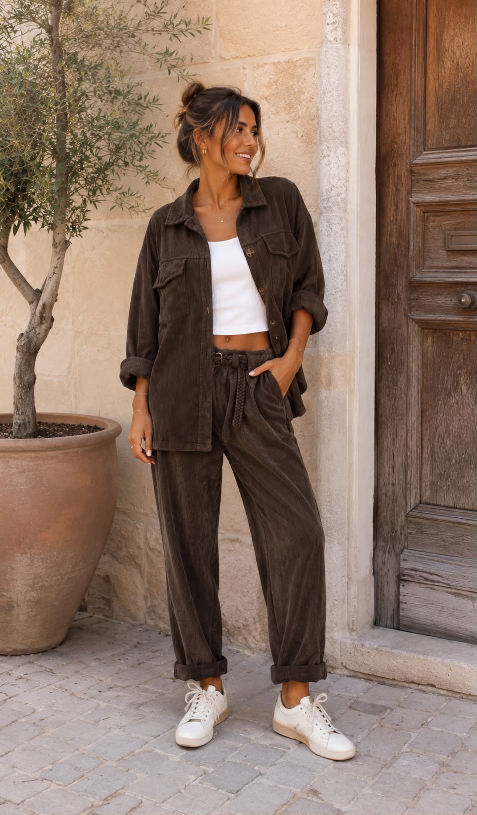 Cord Hemd Sienna - Oversize