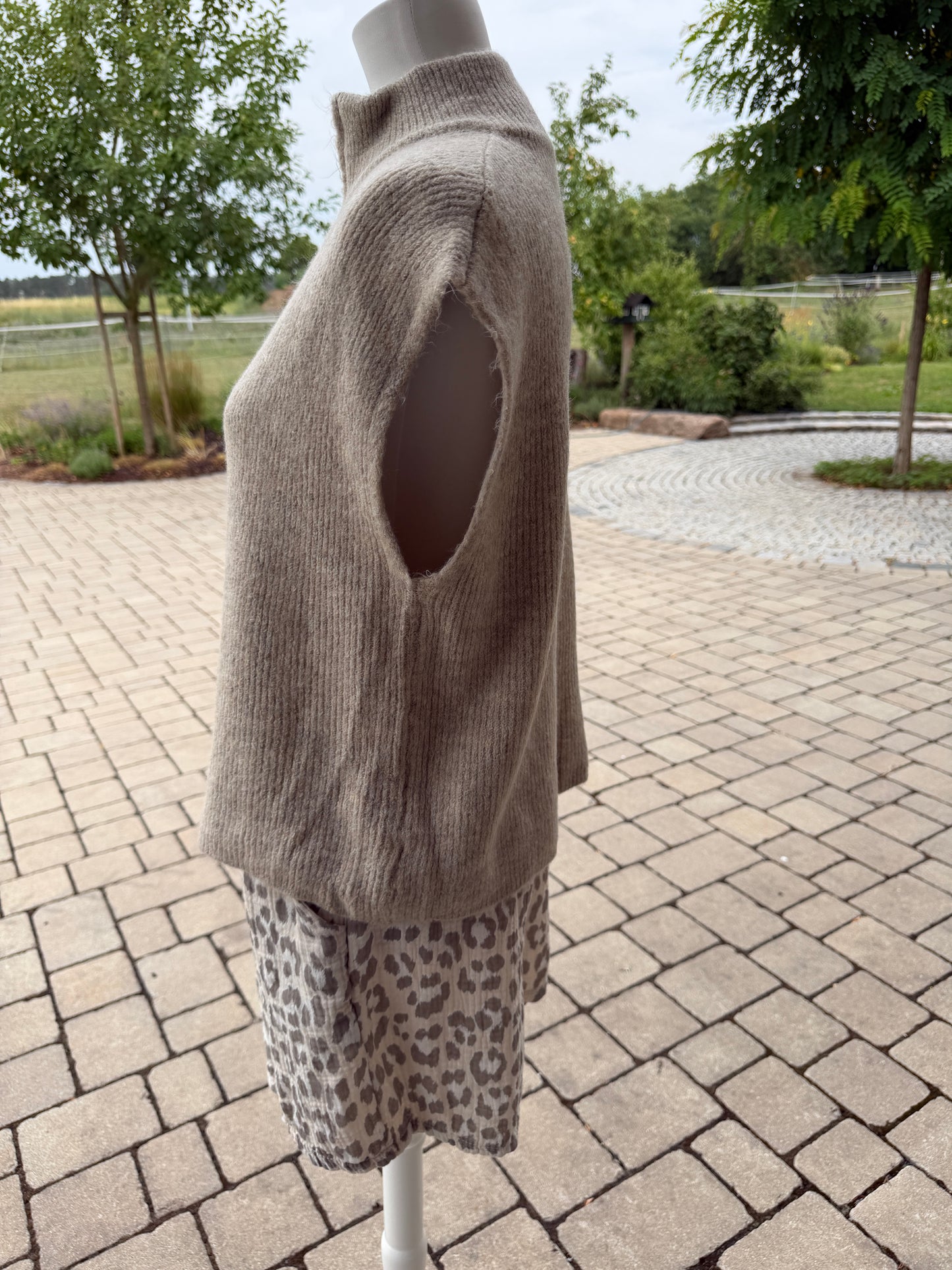 Strickweste Taupe