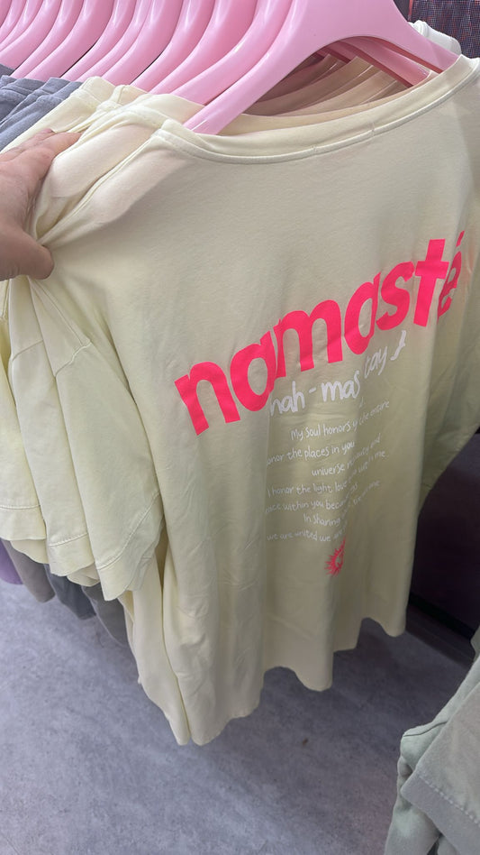 Shirt Namaste gelb