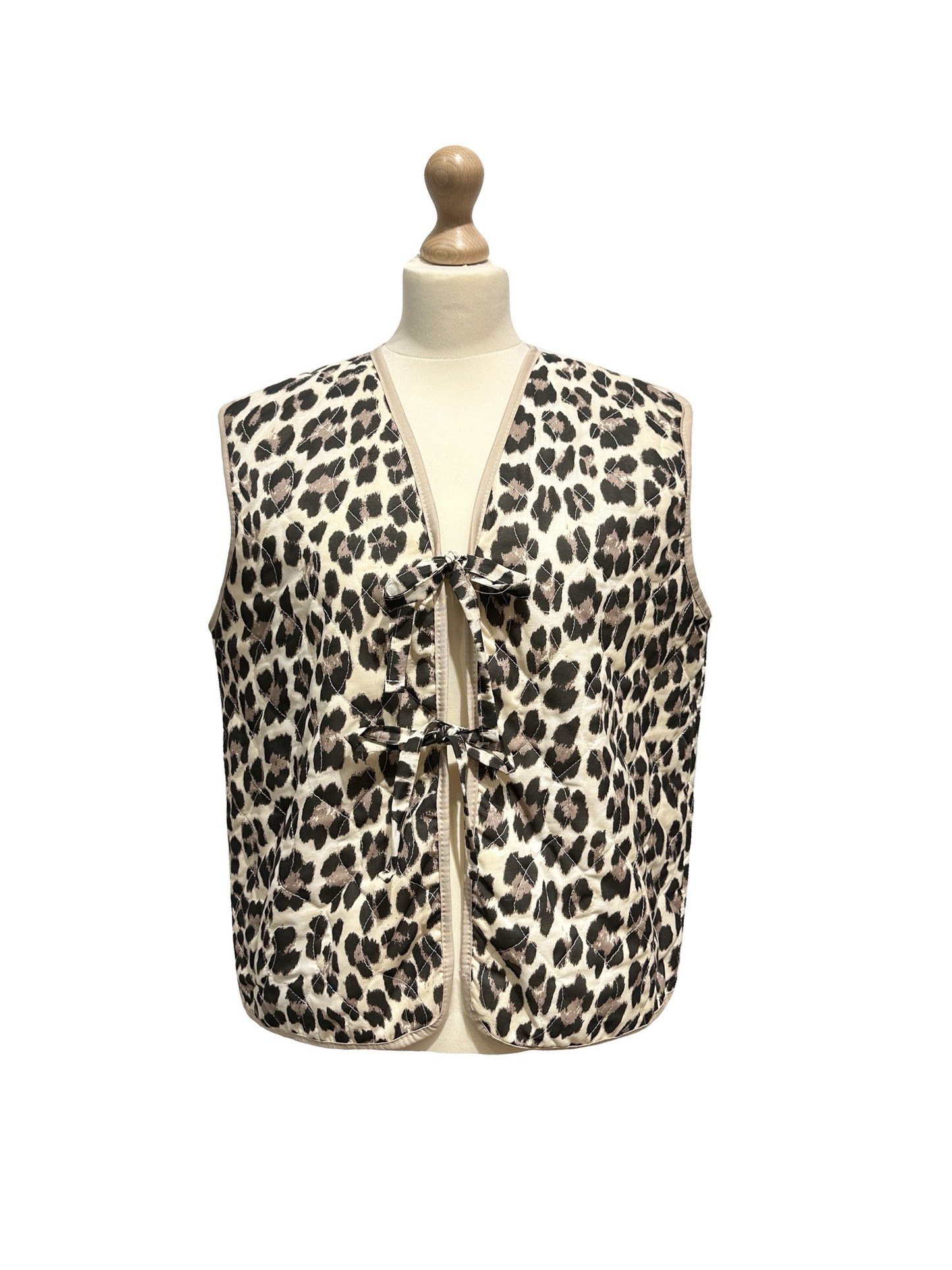 Weste Leopard Beige