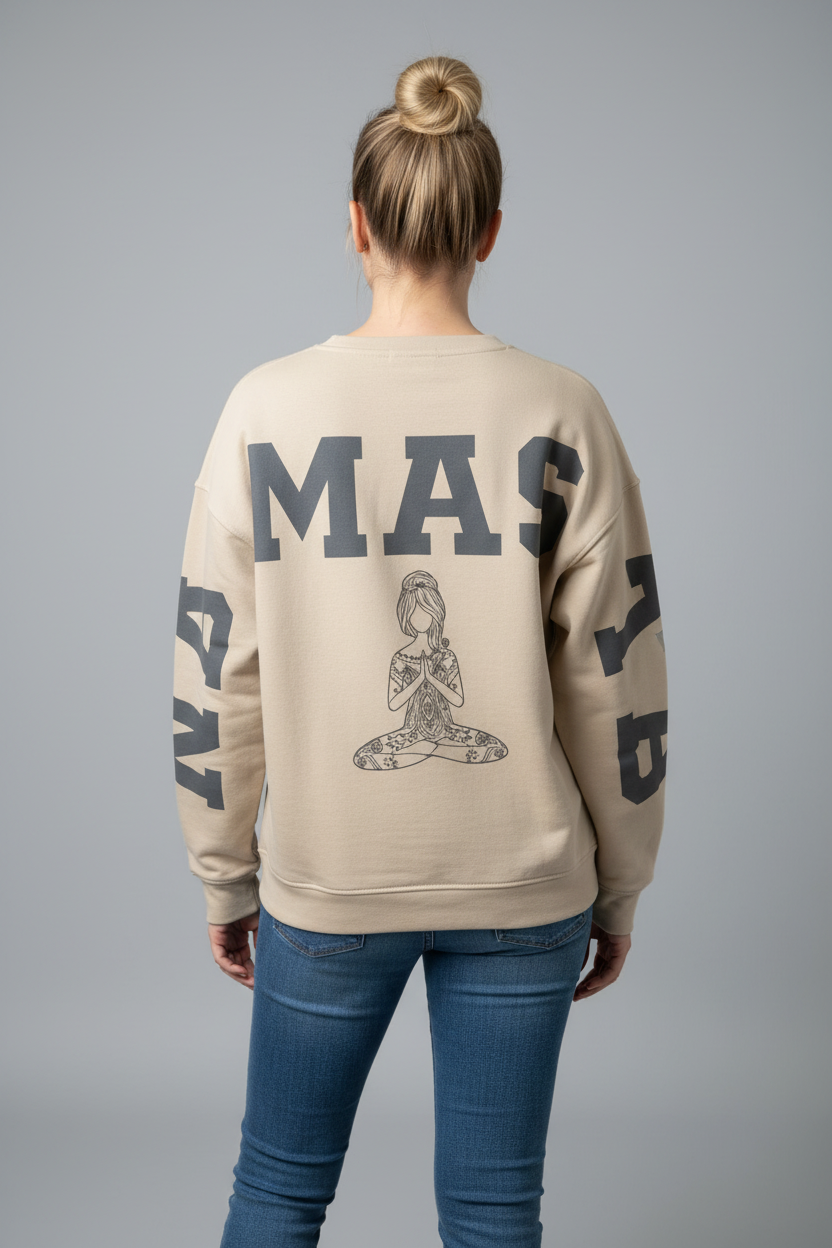 Pullover Namaste beige anthrazit