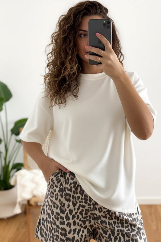 T-Shirt Sweat offwhite