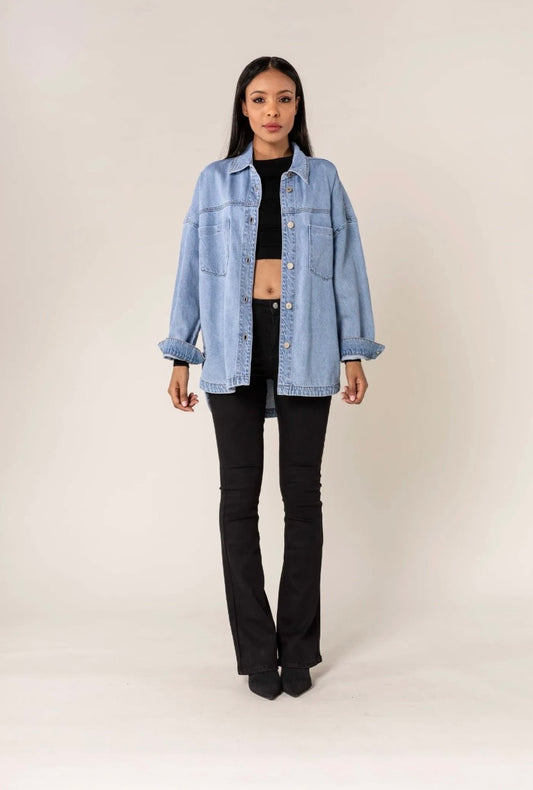 Jeansjacke hellblau