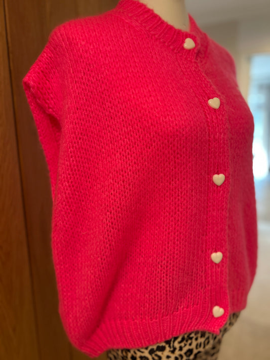 Weste Smiley Neon Pink