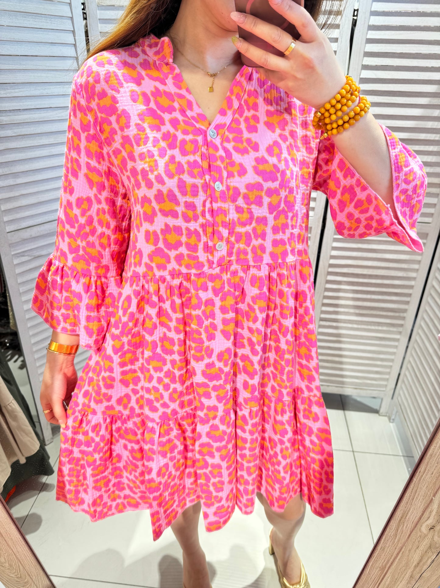 Kleid Musselin Wild Pink