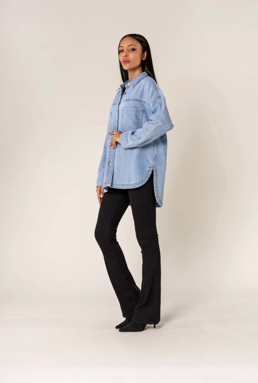 Jeansjacke hellblau