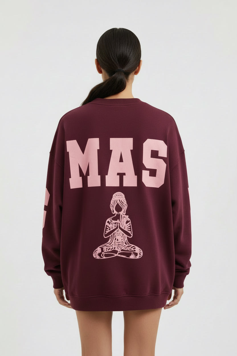 Pullover Namaste Weinrot