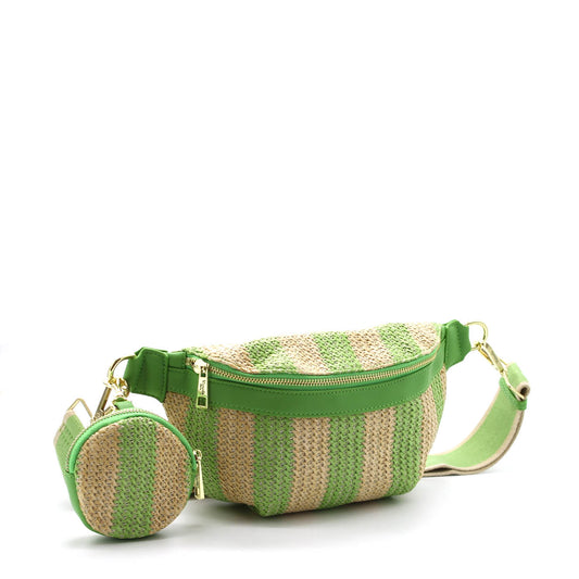 Bauchtasche Stripe Green